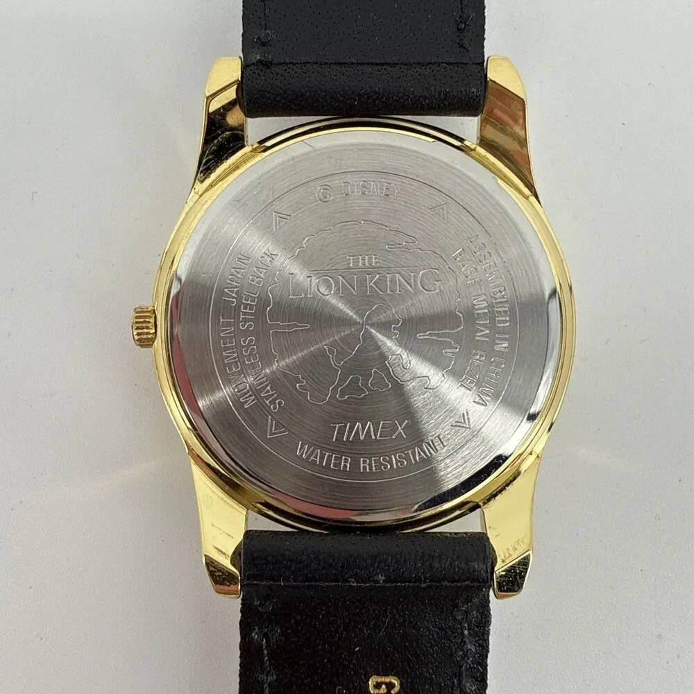 Disney The Lion King Watch Leather Mufasa Simba 1994 Timex Kodak Promo-Instruct